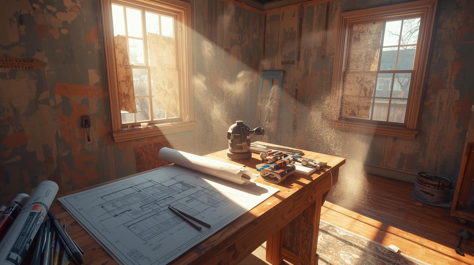 Construction team on site